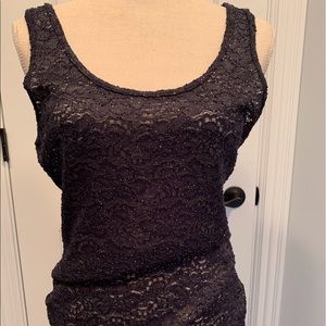 Sparkle blue BKE tank top